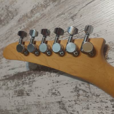 Epiphone T-310 Telecaster Fiesta Red MIK Korea Samick Explorer Headstock Upgraded Locking Tuners image 12