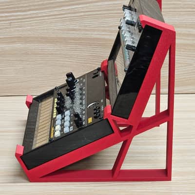 The Analog Source 2 Tier Gen 3 RED Desktop Stand for Volca Beats Bass FM Keys Nubass Loop Mix Sample Synthesizer Mixer Drum Rhythm Machine Sampler image 6