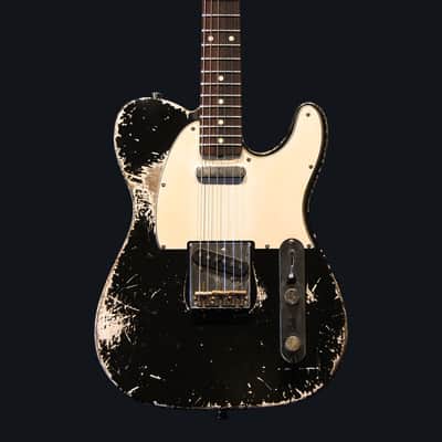 Made to Order - FRANCHIN Mars guitar Relic Aged 100% Nitro Lacquer (Butterscotch/ Sunburst/ Black/ White/ Blue/ Green/ Yellow/ Red/ Pink/ Burgundy/ Purple/ Gold/ Silver, etc.) Telecaster-Tele-T-Style Made in Italy image 3