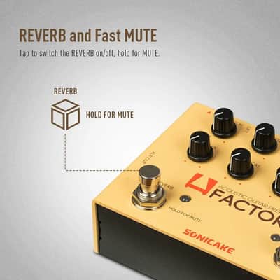 SONICAKE  A Factory Analog Preamp and digital Reverb Dual footswitch guitar effects pedal,price include the import duty for US buyer image 3