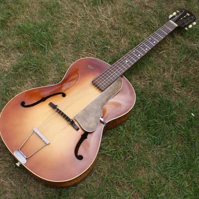 Beautiful True Vintage All Original 1956 Hofner Congress Archtop Guitar, Brunette Sunburst & OHC image 15