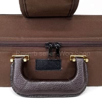 Vincent Bach Stradivarius Trumpet Brown Hard Case 1843 w/ Handles, Zipper Pouch image 11