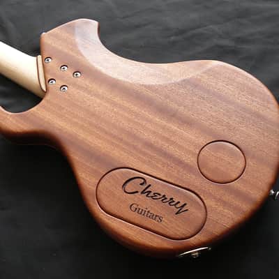 Thomas Cherry Guitar Used Custom Boutique "Jaeloe" style electric guitar. One of a kind. 2025 - Natural bare wood open grained oil finish image 8