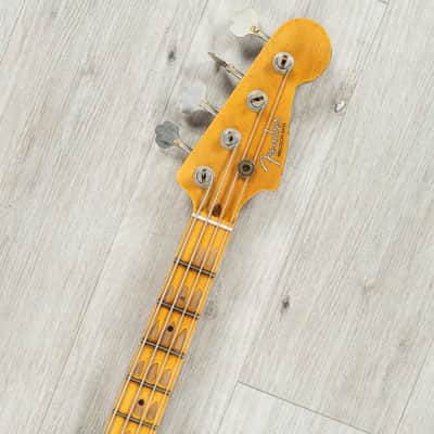 Fender Custom Shop '58 Precision Bass Heavy Relic, Maple Fretboard, Aged Black image 8