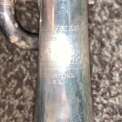 Vintage vintage 1970s Bach Stradivarius step up  Professional Model  37 Trumpet and Hardshell case Silver-Plated image 13