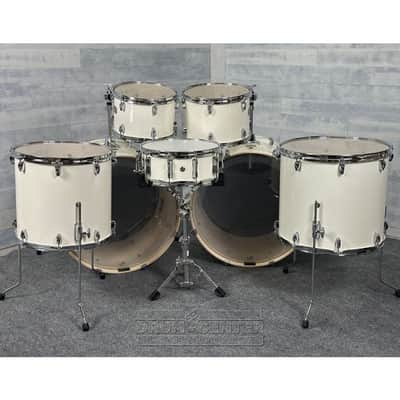 Yamaha Stage Custom Birch 7pc Drum Set (24" Double Bass) Classic White image 2