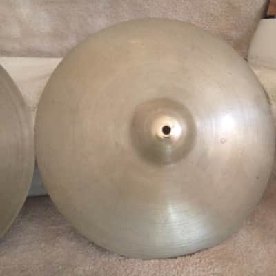 Zildjian Vintage Avedis lightweight 14 inch "A" hi hat cymbals, 808/813 grams excellent condition! image 3
