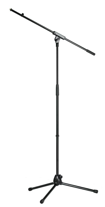 K&M 21070-BLACK 35-63 Microphone Stand with 32 Boom Arm image 1