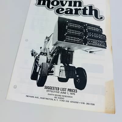 Earth Sound Research Catalog & Price List 1975 image 4