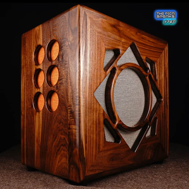 1x12 Cab | Walnut "Sunflower" | Loaded: Jensen P12R Alnico 8ohm 25watts | #143 image 1