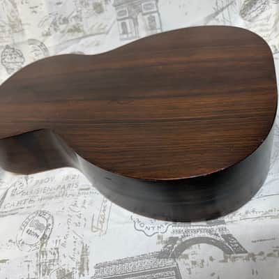 Harwood Parlor Guitar Circa 1895 - 1915 Ser #4512 Solid Brazilian Rosewood Back & Sides Premium Taylor Hard Shell Case image 10