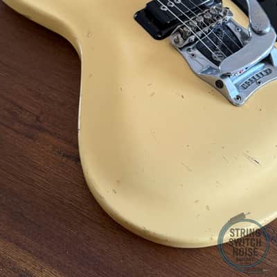 Mosrite Avenger Guitar, The Ventures Model, Aged White, MIJ 1970s image 6