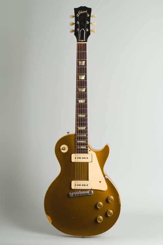 Gibson Les Paul Model Solid Body Electric Guitar (1954), ser. #4-0379, period brown hard shell case. image 1
