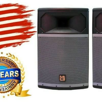 2 MR DJ PRO115S 4000 Watt 15" Woofer Passive Live PA DJ Speaker Monitor (Pair) image 1