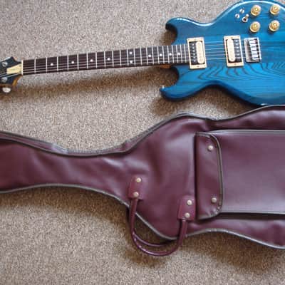 Aria Pro II CS-350 Cardinal 1982 See Thru Blue. Matsumoku | Reverb