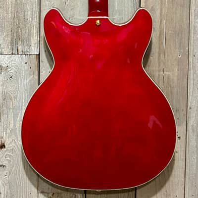 Washburn HB35-WRK Semi-Hollowbody Wine Red, Fantastic Tone, Professional Setup Hard Shell Case & Ships Fast Too ! image 9