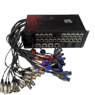Stage Box W/(2) NL4 (20)XLR and (2)Whirlwind Inputs #8156 (One)THS image 1