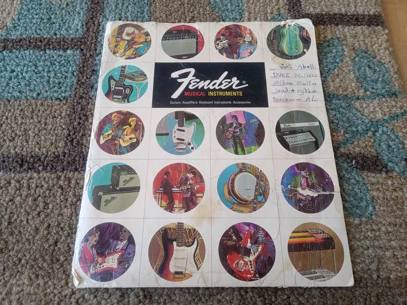 Vintage 1967 Fender Student Lesson Folder! Extremely Rare, Original Case Candy! image 1