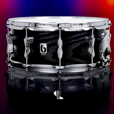 British Drum Co. Raven 14"x6" Snare Drum - Maple/Cherry, Handcrafted UK image 1