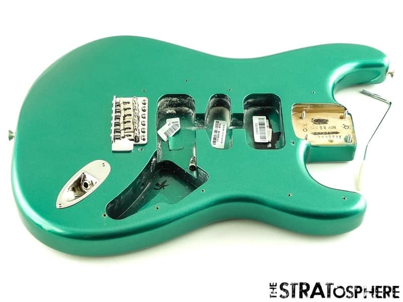 Fender American Professional Classic Strat BODY +HARDWARE, Faded Sherwood Green image 1