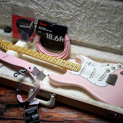 Fender Made in Japan Junior Collection Stratocaster Satin Shell Pink image 1