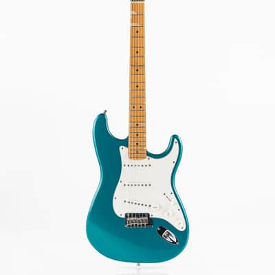 USED 1995 Fender American Standard Limited Edition Stratocaster Electric Guitar - Ocean Turquoise with Matching Headstock image 3