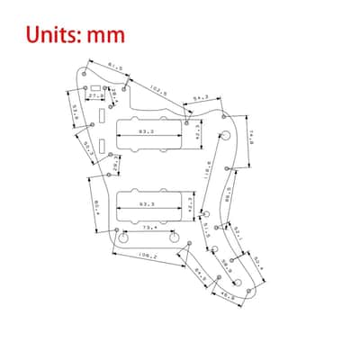 Anodized Aluminum Guitar Jazzmaster Style Pickguard Scratch Plate image 3