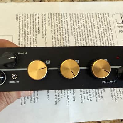 Synergy 800 Module 2-Channel All-Tube Preamp - Black image 4