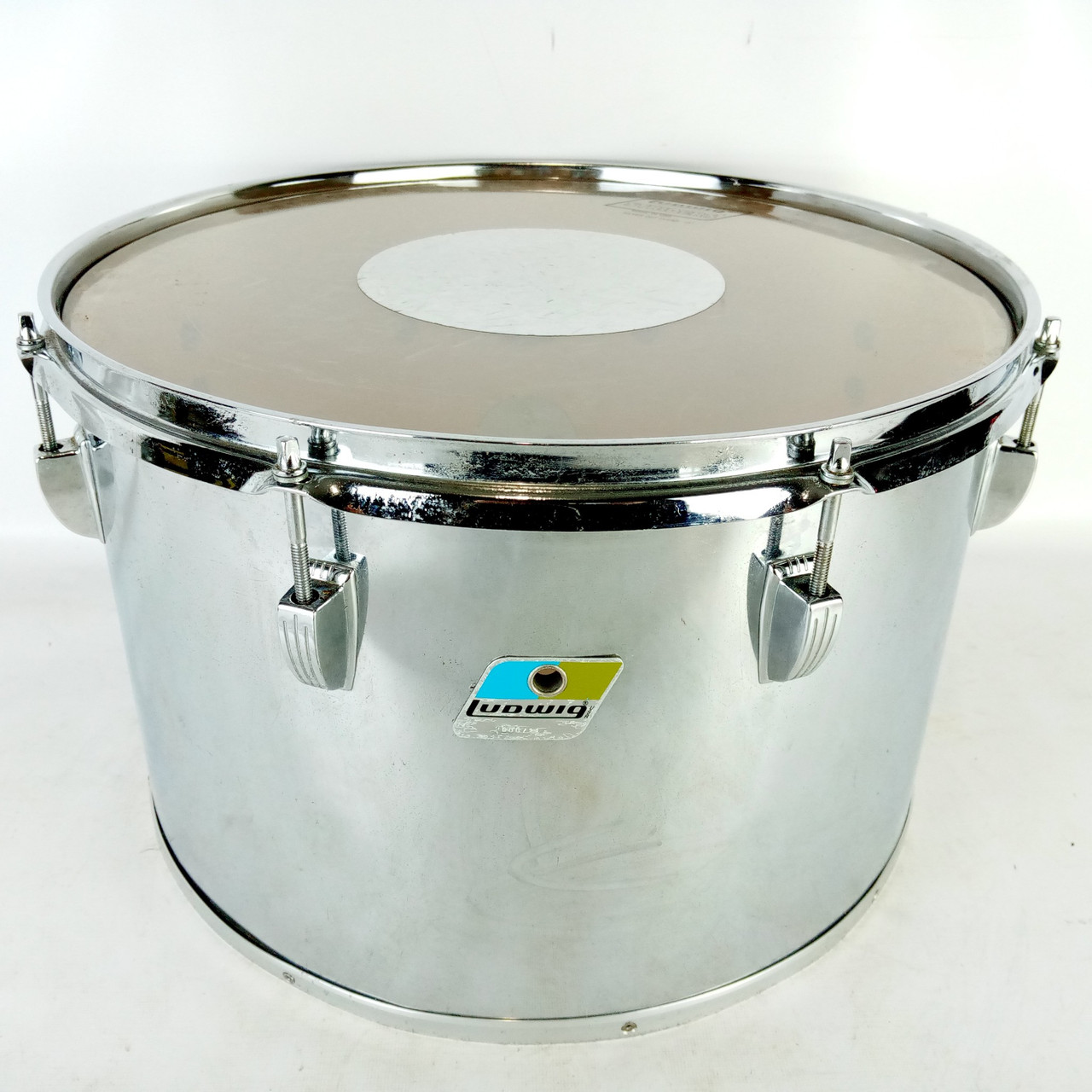 Ludwig 10x16"Timp-Tom Drum #700 Vintage '79 Chrome-Wood COW 6Ply Maple Bass Jazz — main photograph