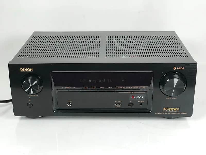 Denon AVR-X1400H 7.2 Channel 4K Ultra HD A/V Receiver with Wi-Fi, Bluetooth, Dolby Atmos, DTS:X, AirPlay 2, HEOS Tech+Remote Control & Power Cord *NICE!* Works Perfectly! image 1