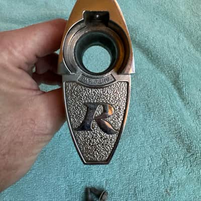 Rogers Tom Drum Mount or Spur bracket - Big R Memriloc XP8 - 1” Lot #3 70s - Chrome image 1