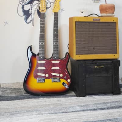 2012 Fender Japan ST-W 3CS 30th Anniversary Double Neck 6/12 String Stratocaster Limited MIJ image 17
