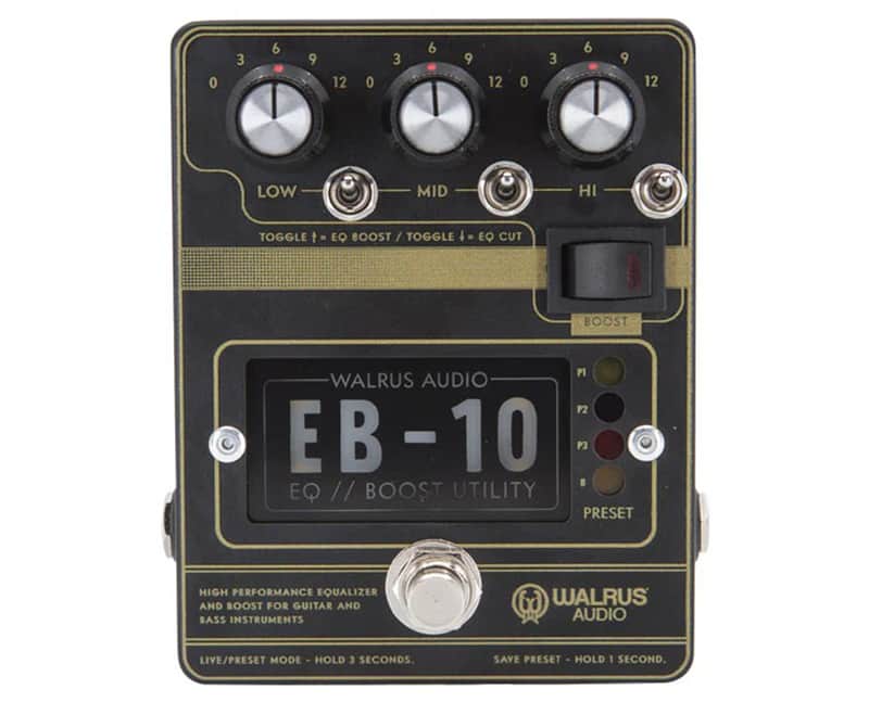 Walrus Audio EB-10 Preamp/EQ/Boost Pedal (Black) image 1