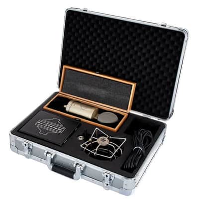 Sontronics STMERCURY-US Variable Pattern Valve Condenser Microphone w/Aluminum Flight case, Wooden Mic Box. Shockmount, Power Supply, Cable & Power Lead image 6