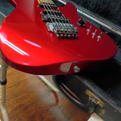 Kramer focus 6000 guitar Cherry Red 1986 Seymour Duncan pick ups Floyd Rose Tremolo image 14