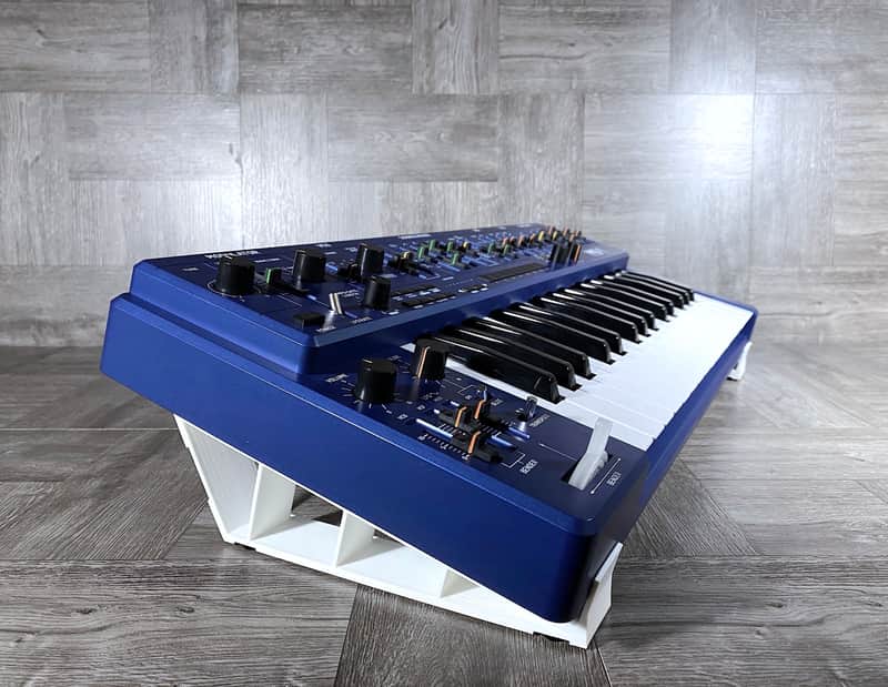15º Stand for Behringer MS-1 / MS-101 Synth - Roland SH101- Color WHITE - by KZcraftworks - US Seller image 1