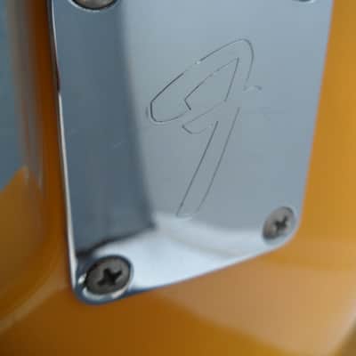 1969 Fender Mustang Custom Orange with racing stripes Excellent image 6
