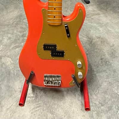 Fender Precision Reissue 57 1982 - Fullerton - Fiesta Red image 2