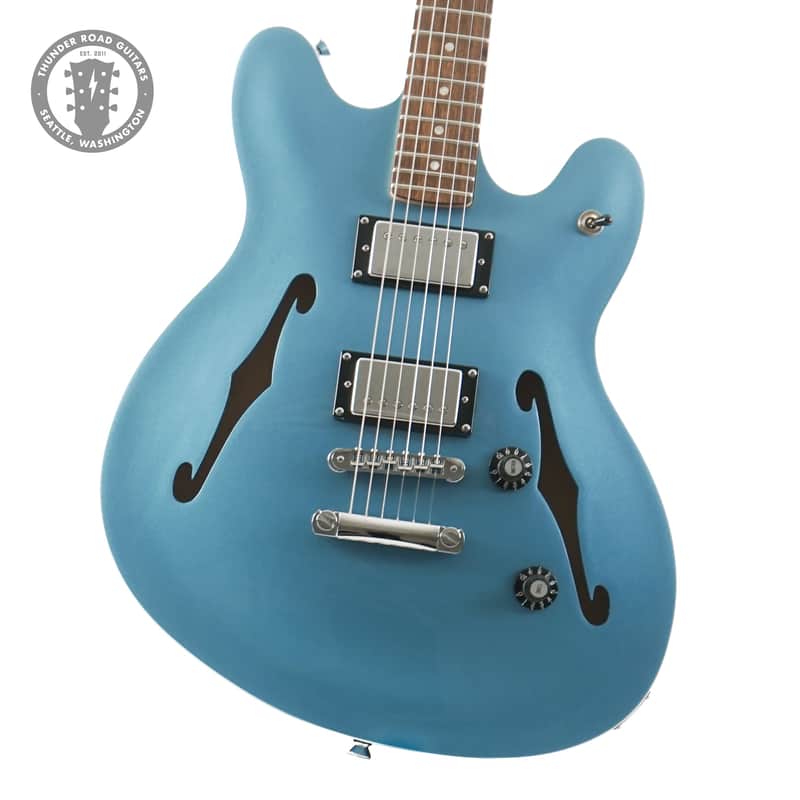 2025 Squier Starcaster Deluxe Lake Placid Blue image 1