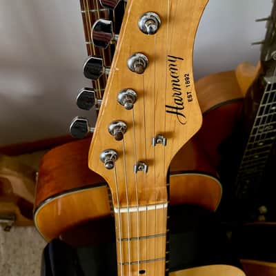 1980's Harmony H80T Strat Style Electric Guitar image 3