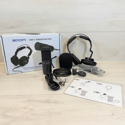 Zoom ZDM-1 Podcast Mic Pack Complete Bundle w/ Headphones, Stand, Cable – Like New 2025 image 1