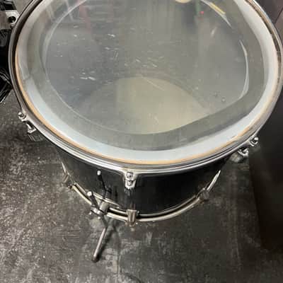 Vintage 1970's Rogers 7-Piece Drum Set, Black w/ Dyna-Sonic Custom Build Roger's Snare & Hardware image 13