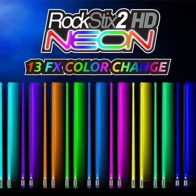 RockStix 2 HD Light-Up LED Drumsticks – Color-Change (13 Colors) image 2