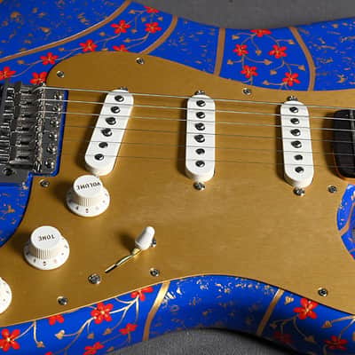 Fender Custom Shop Stratocaster "Blue with Red & Gold" Thorn / Gallenberger Project 2022 image 15