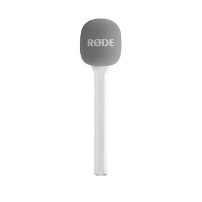 Rode Wireless GO (Gen 3) Compact Wireless Microphone System (Purple) with 2x White Interview GO Handheld Adapters image 6