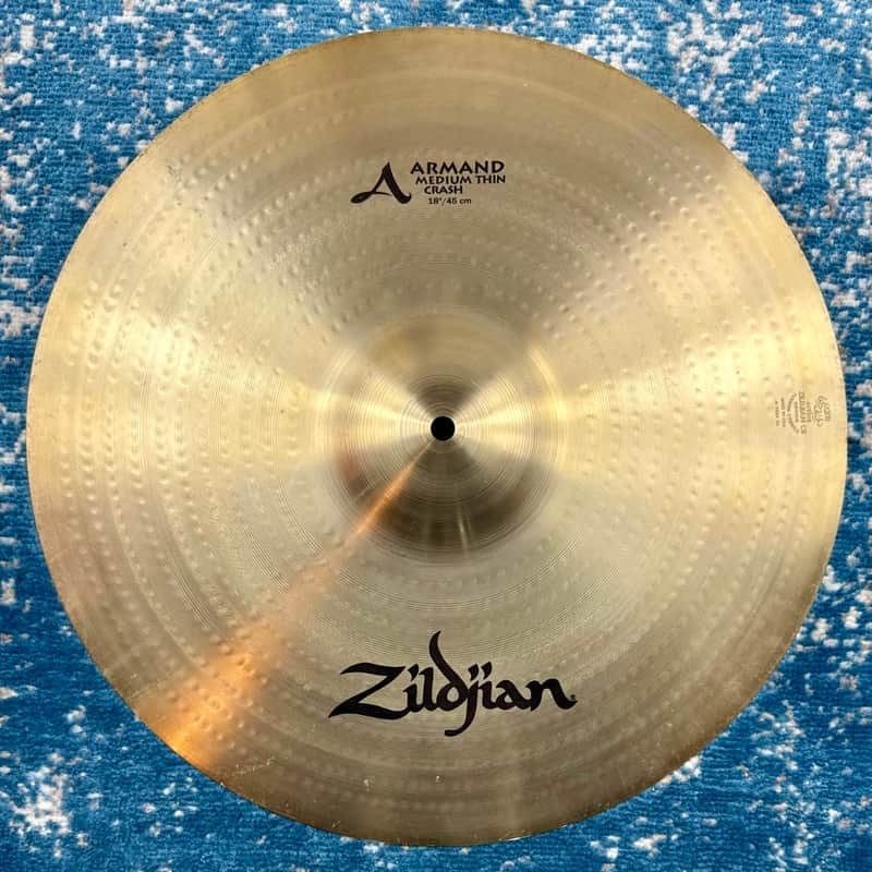 19 YEARS OLD SUPER CLEAN 18” Zildjian ARMAND Medium Thin Crash 1431g image 1