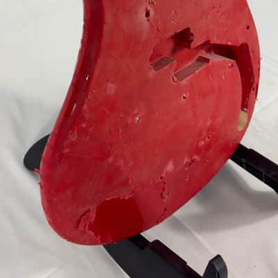 Unbranded P-Bass Style Electric Bass Body - Red image 3