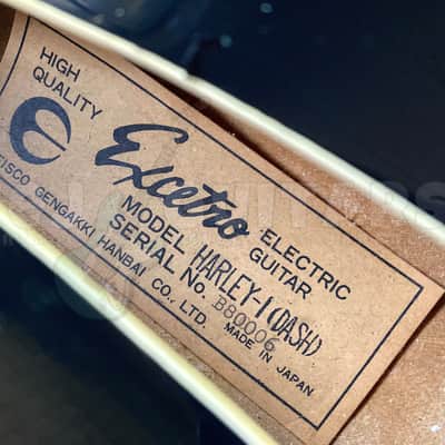 EXCETRO HARLEY-1 'DASH' c.1968 w/HSC - MIJ 1960s HOLLOW-BODY | Reverb