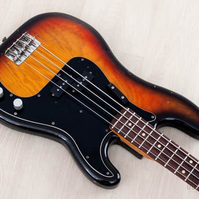 1978 Fender Precision Bass Sunburst Vintage Bass, 100% Original w/ Case image 9