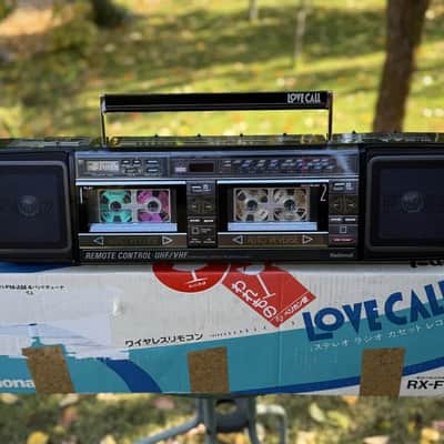 National RX-FW67 Rare Vintage Boombox Getto blaster Warranty Cassette Serviced image 2